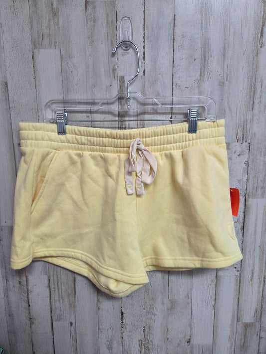 Butter yellow Celebrity pink NEW thick cotton shorts, Ladies L