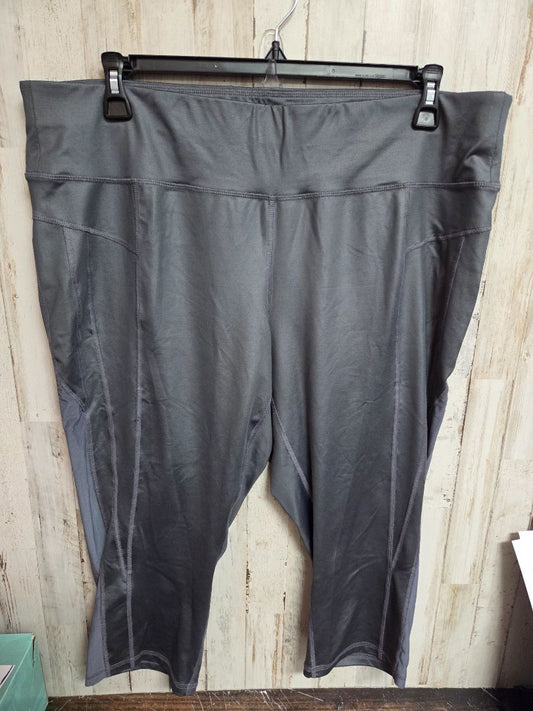 GREY LIVI SZ22/24 CROP LEGGINGS, LADIES 3X