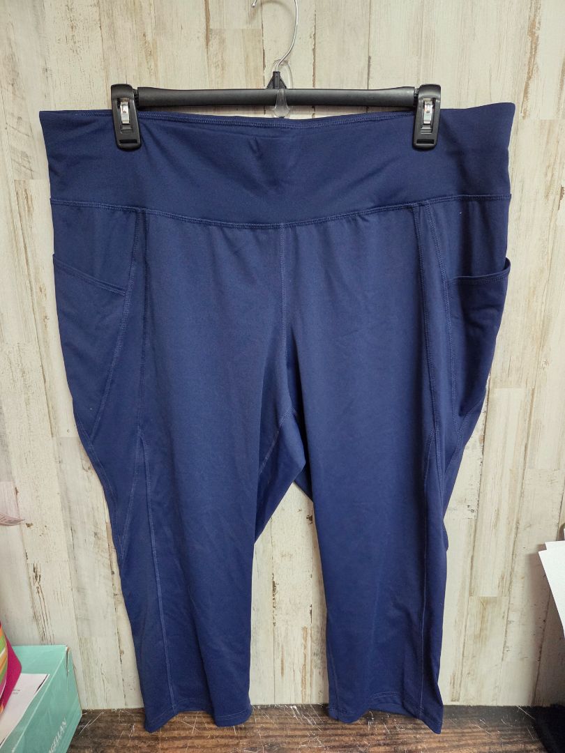 NAVY LIVI SZ22/24 CROP LEGGINGS, LADIES 3X
