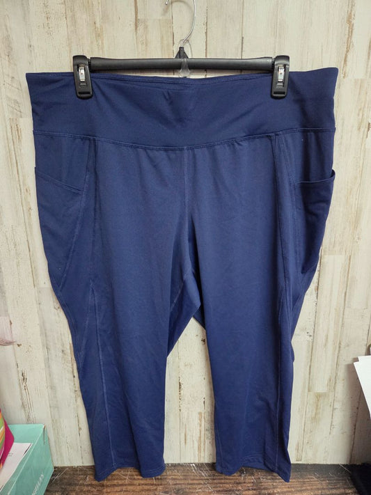 NAVY LIVI SZ22/24 CROP LEGGINGS, LADIES 3X