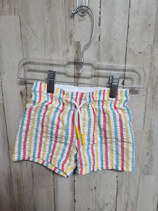 MULTI CAT & JACK STRIPED SWIM TRUNKS, BOY 12M