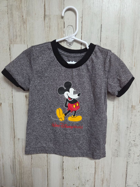 GREY DISNEY WORLD MICKEY MOUSE TEE, BOY 18/24M