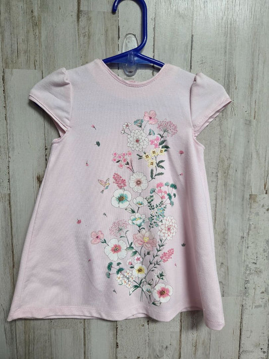 PINK LITTLE ME FLORAL BIRD DRESS, GIRL 18M