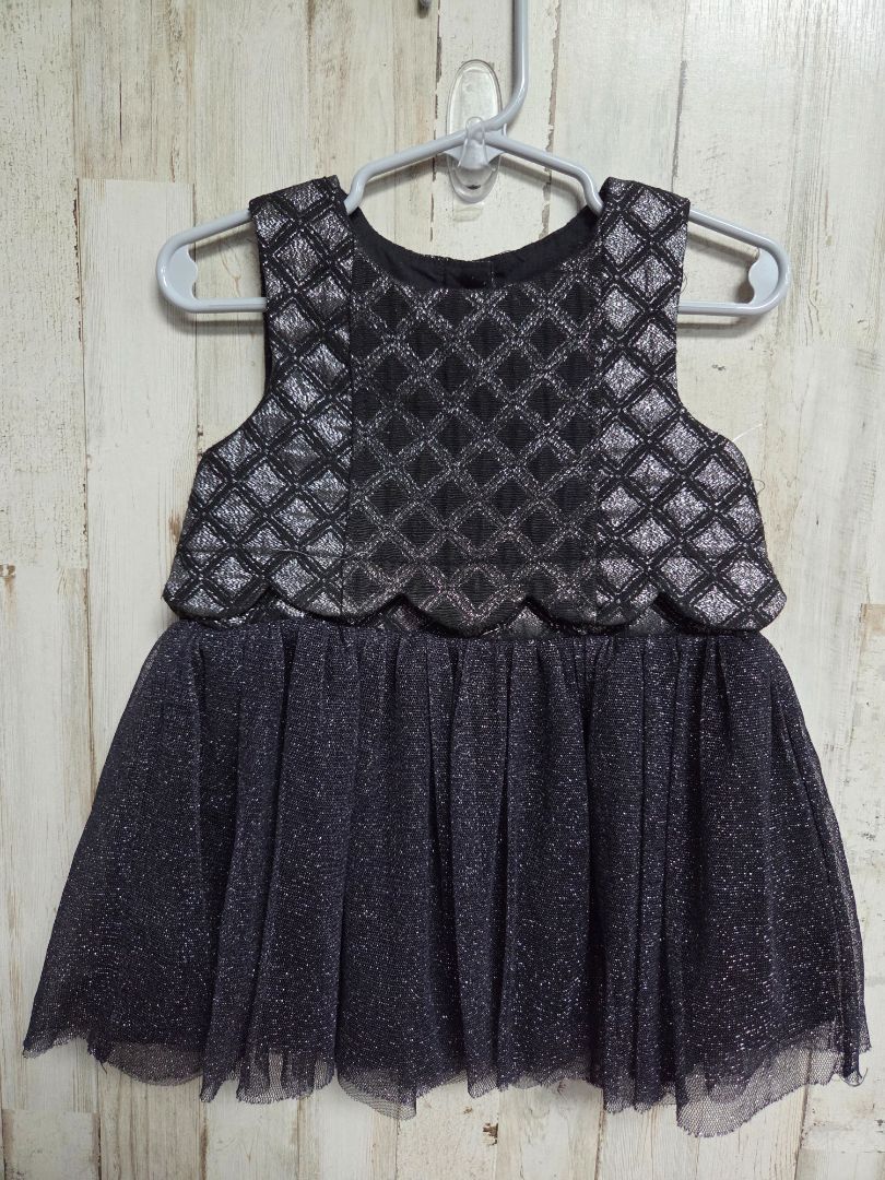 BLACK TAHARI SPARKLE DRESS, GIRL 2T