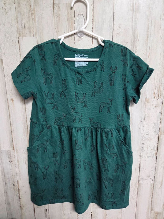 GREEN CAT & JACK DEER DRESS, GIRL 4/5