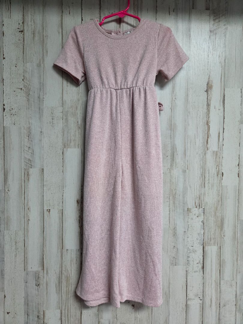 PINK RARE EDITIONS SPARKLE JUMPSUIT, GIRL 4T