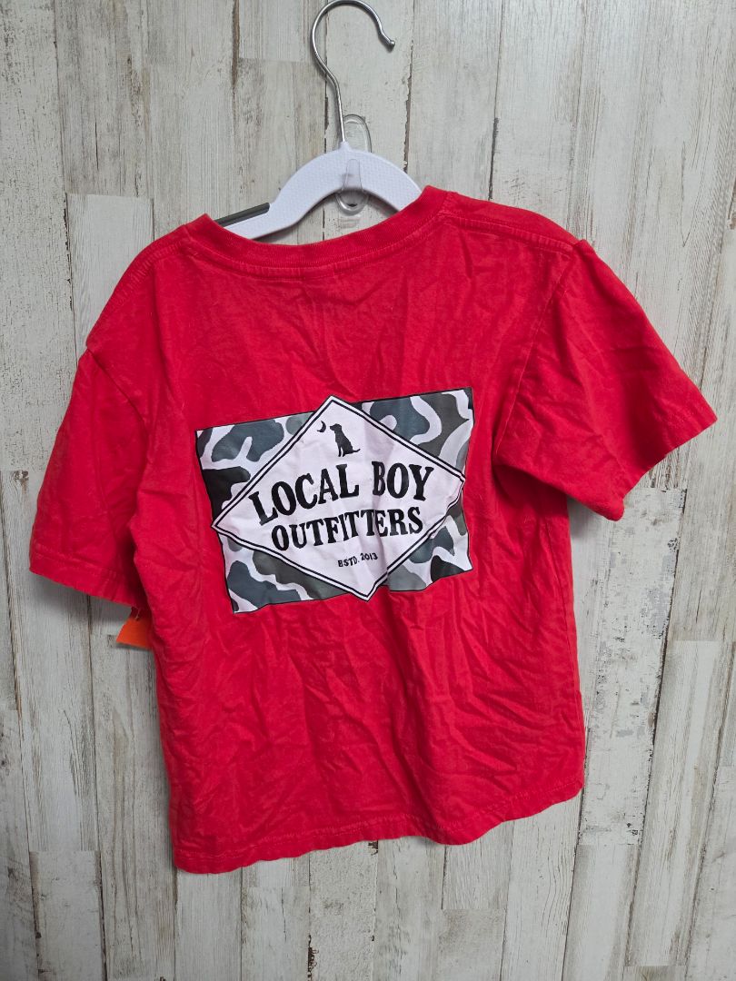 RED LOCAL BOY LOGO TEE, BOYS 6