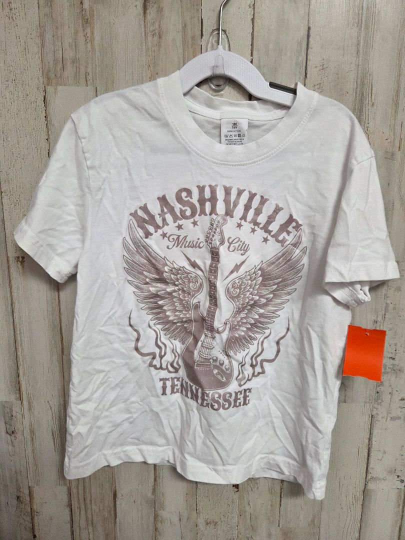 WHITE  NASHVILLE TEE, BOYS 6