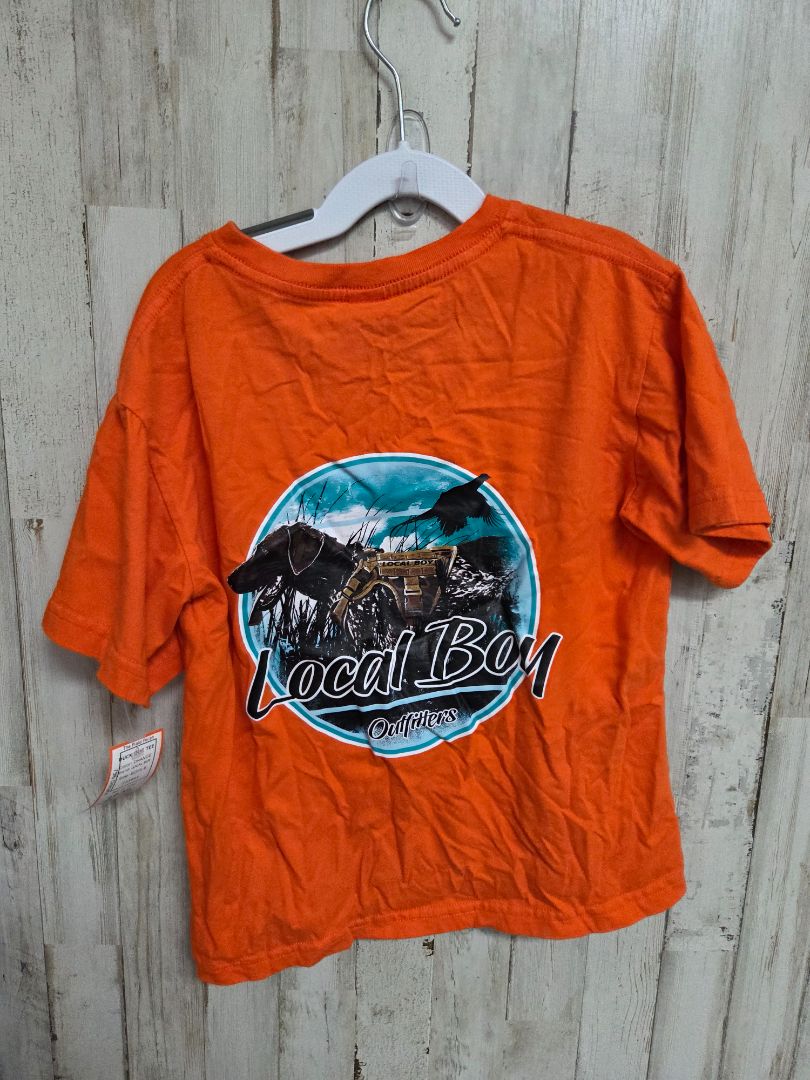 ORANGE LOCAL BOY DUCK DOG TEE, BOYS 6
