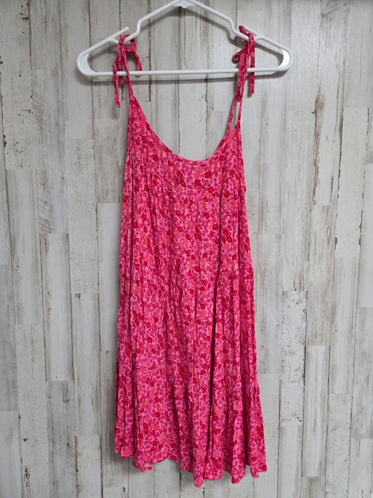 PINK WILD FABLE FLORAL MUSLIN DRESS, LADIES XS