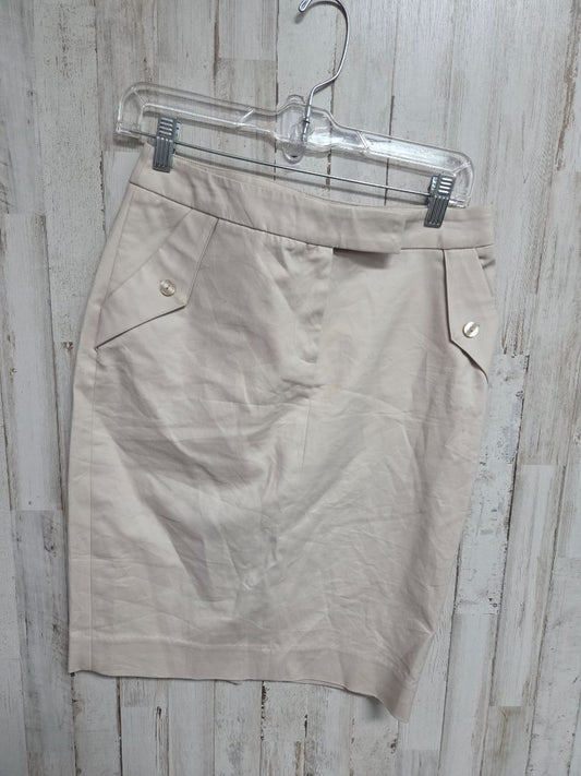 KHAKI REBECCA MOSES BUTTON SKIRT, LADIES M