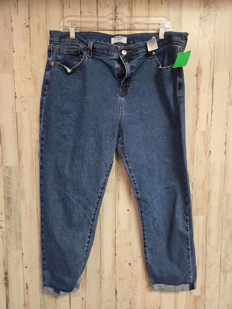 DENIM LEVIS SZ14 CUFF JEANS, LADIES XL