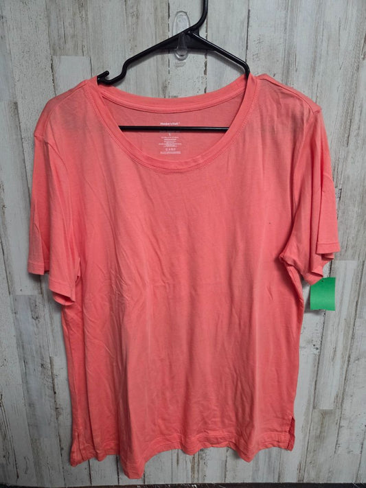 CORAL MEMBERS MARK COTTON TEE, LADIES L