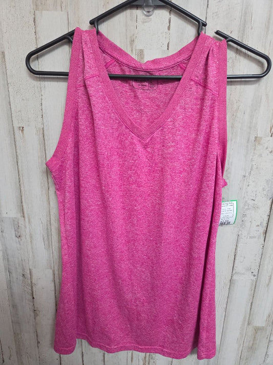 PINK BE INSPIRED HEATHERED TANK, LADIES L