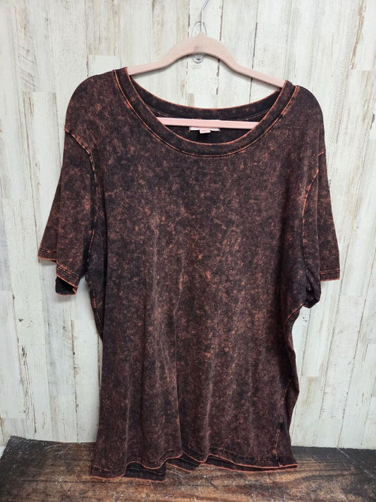BLACK ZENANA STONEWASH TEE, LADIES 2X