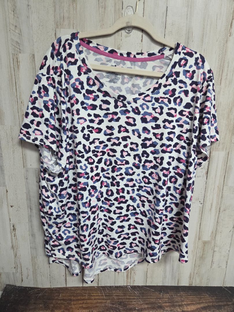 WHITE SECRET TREASURES 22/24 CHEETAH TEE, LADIES 3X