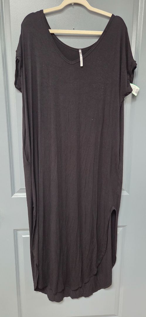 BLACK RED LOLLY POCKET MAXI DRESS, LADIES M