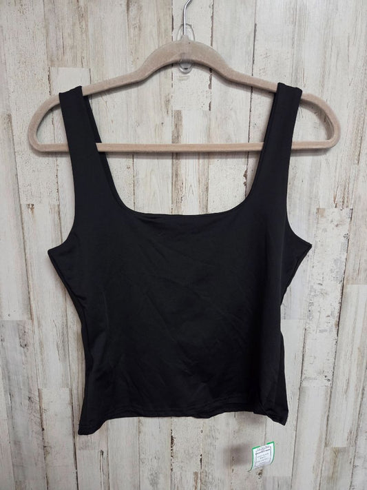 BLACK  CROPPED TANK, LADIES L