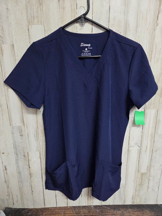 NAVY SIENNA LOVE SCRUB TOP, LADIES S