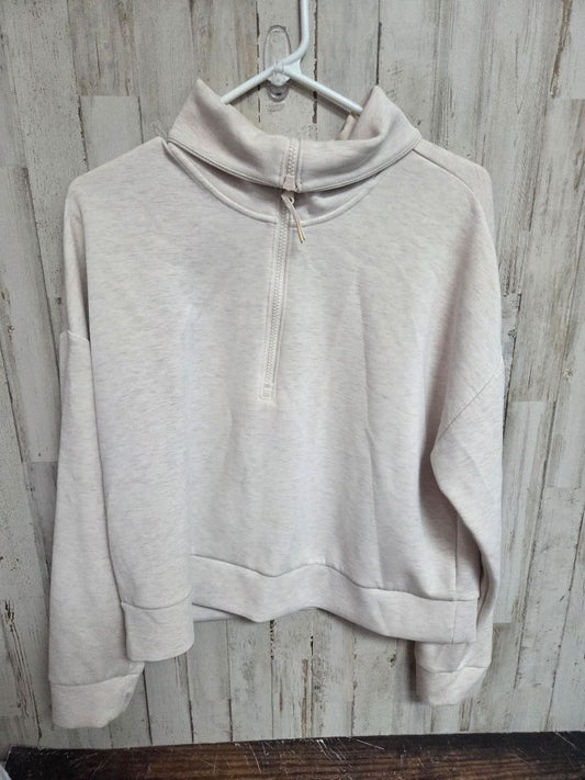 BEIGE AVIA 1/4 ZIP PULLOVER, LADIES L