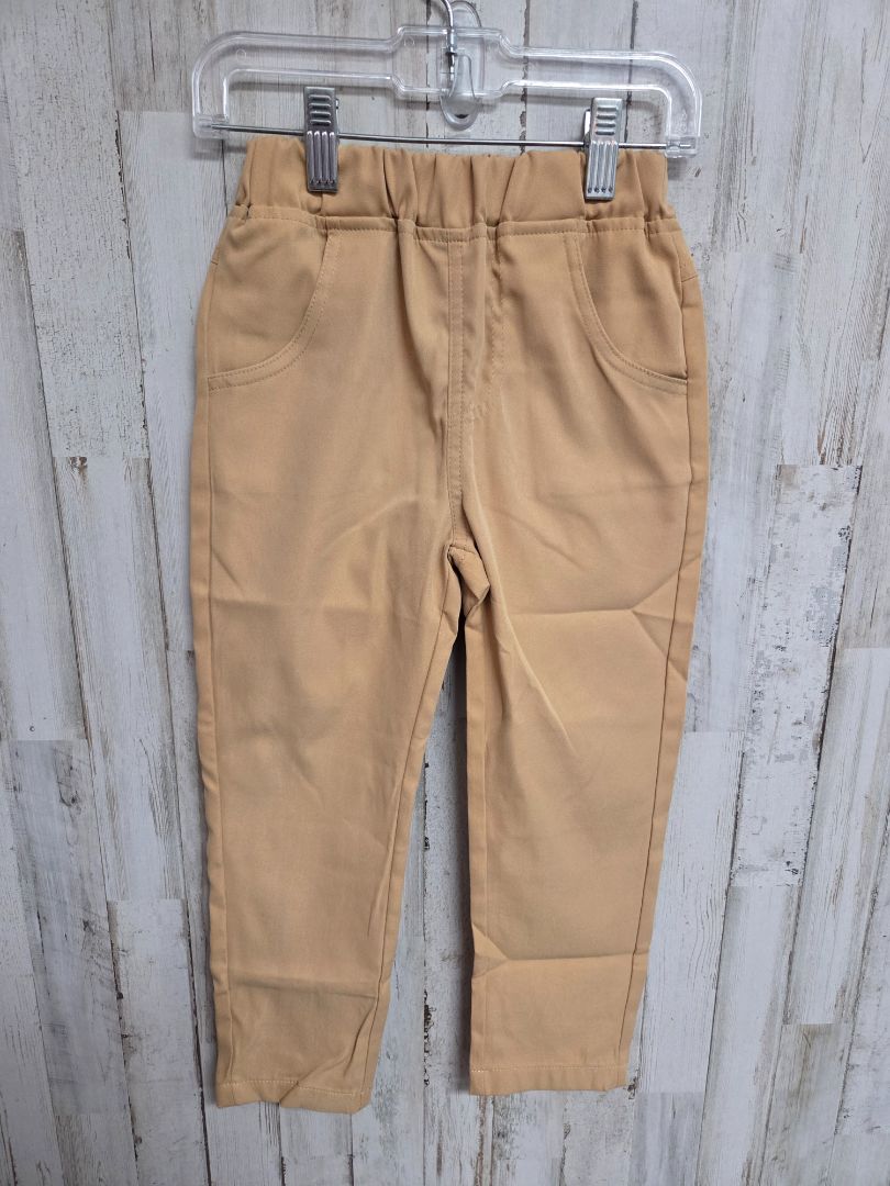 KHAKI SHEIN POCKET SLACKS, BOY 5T