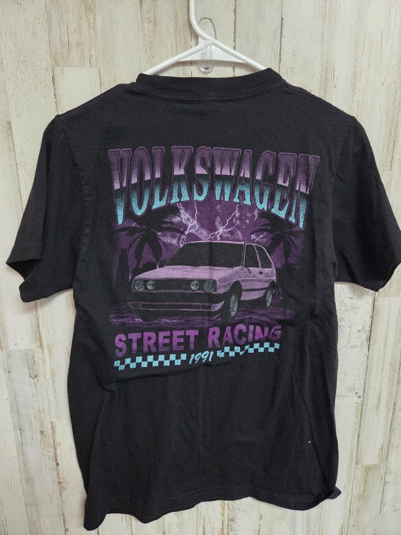 BLACK/PURPLE VOLKSWAGEN STREET RACING 1991 TEE, BOY ADULT S
