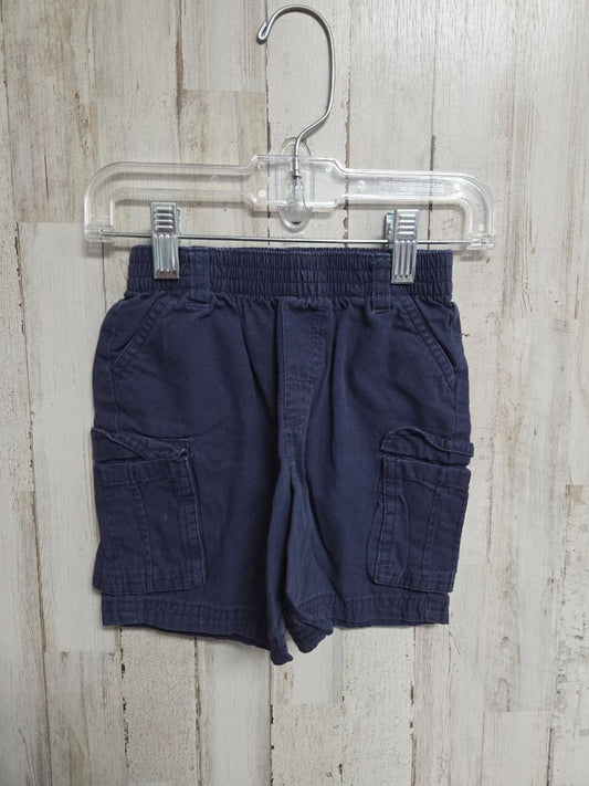 NAVY GARANIMALS CARGO SHORTS, BOY 2T