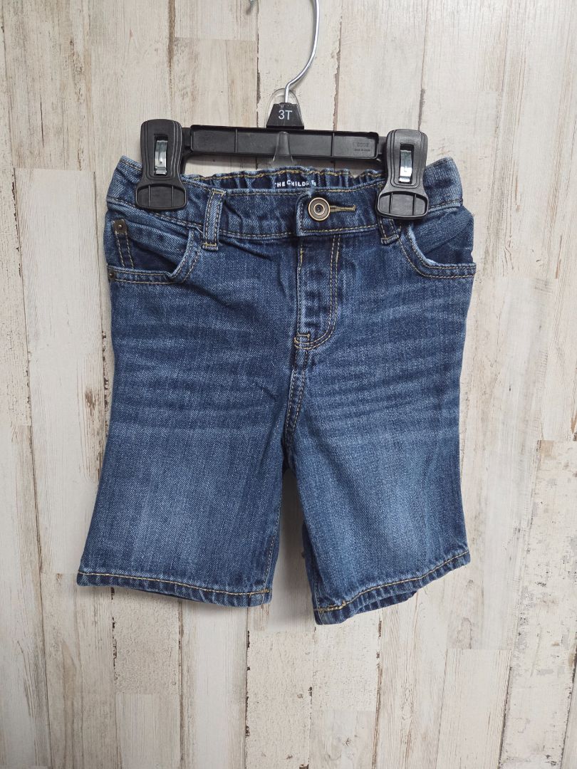 BLUE CHILDRENS PLACE JEAN SHORTS, BOY 3T
