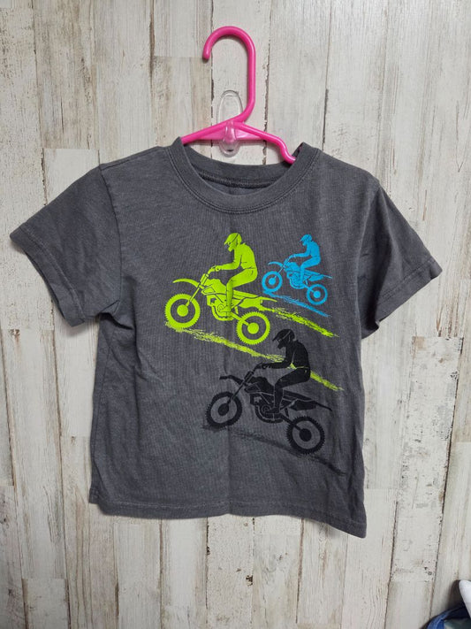 GREY GARANIMALS MOTORCYCLE TEE, BOY 4T