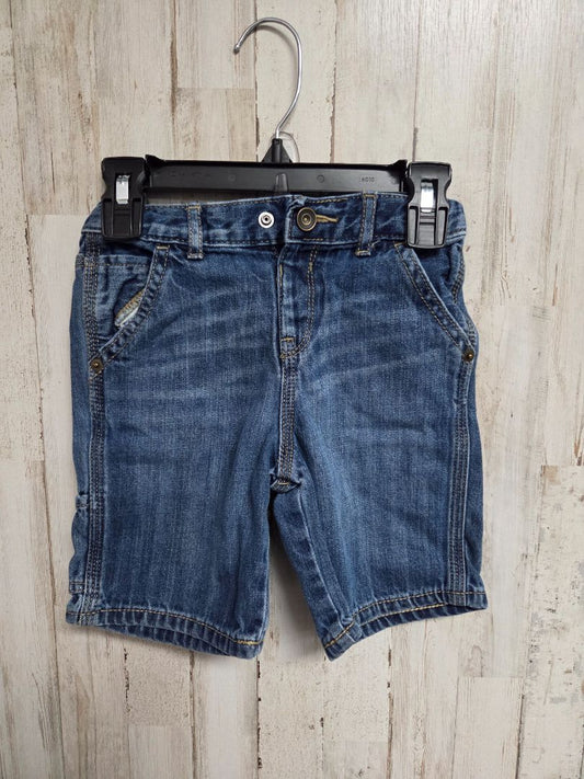 BLUE CHILDRENS PLACE JEAN SHORTS, BOY 4T