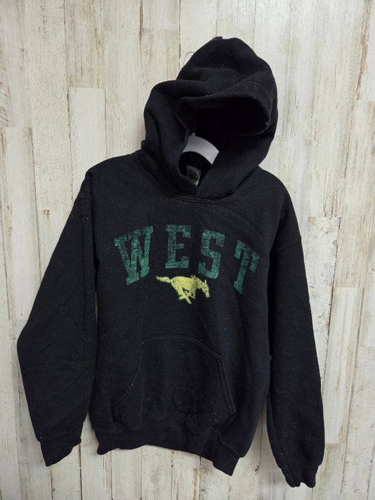 BLACK GILDAN YS WEST JONES HOODIE, GIRL 6/7