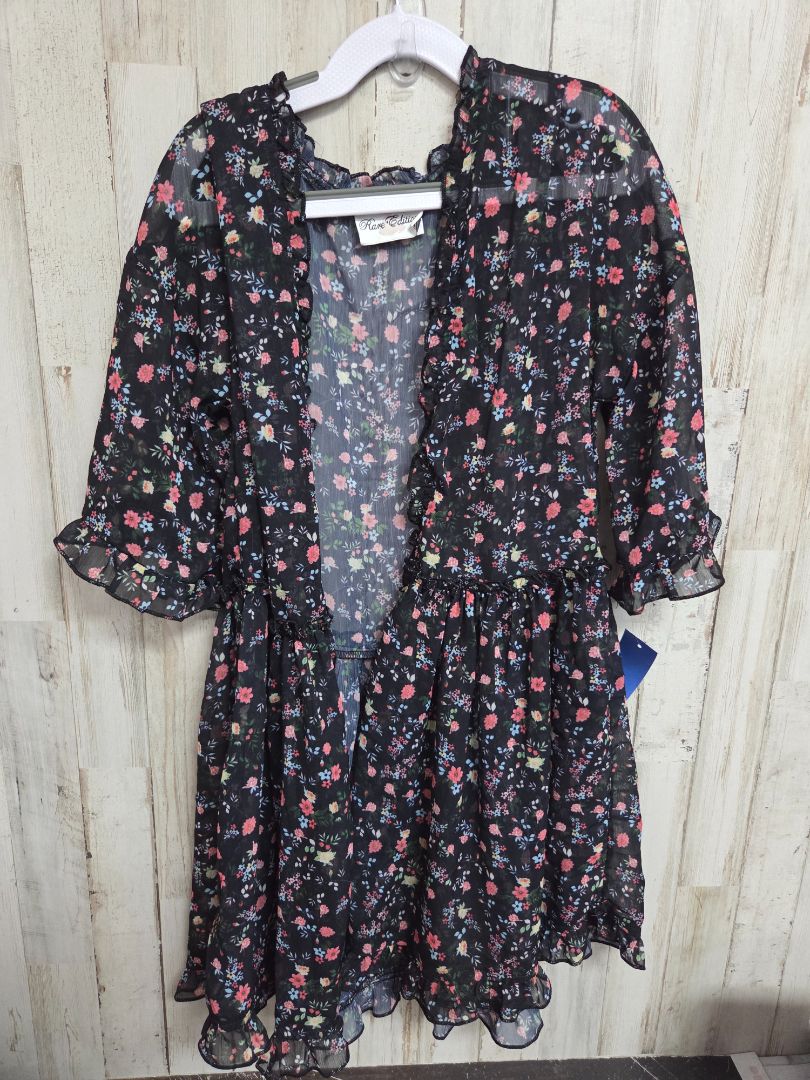 BLACK RARE EDITIONS Floral sheer kimono, GIRL 7/8