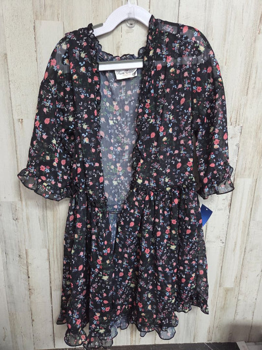 BLACK RARE EDITIONS Floral sheer kimono, GIRL 7/8