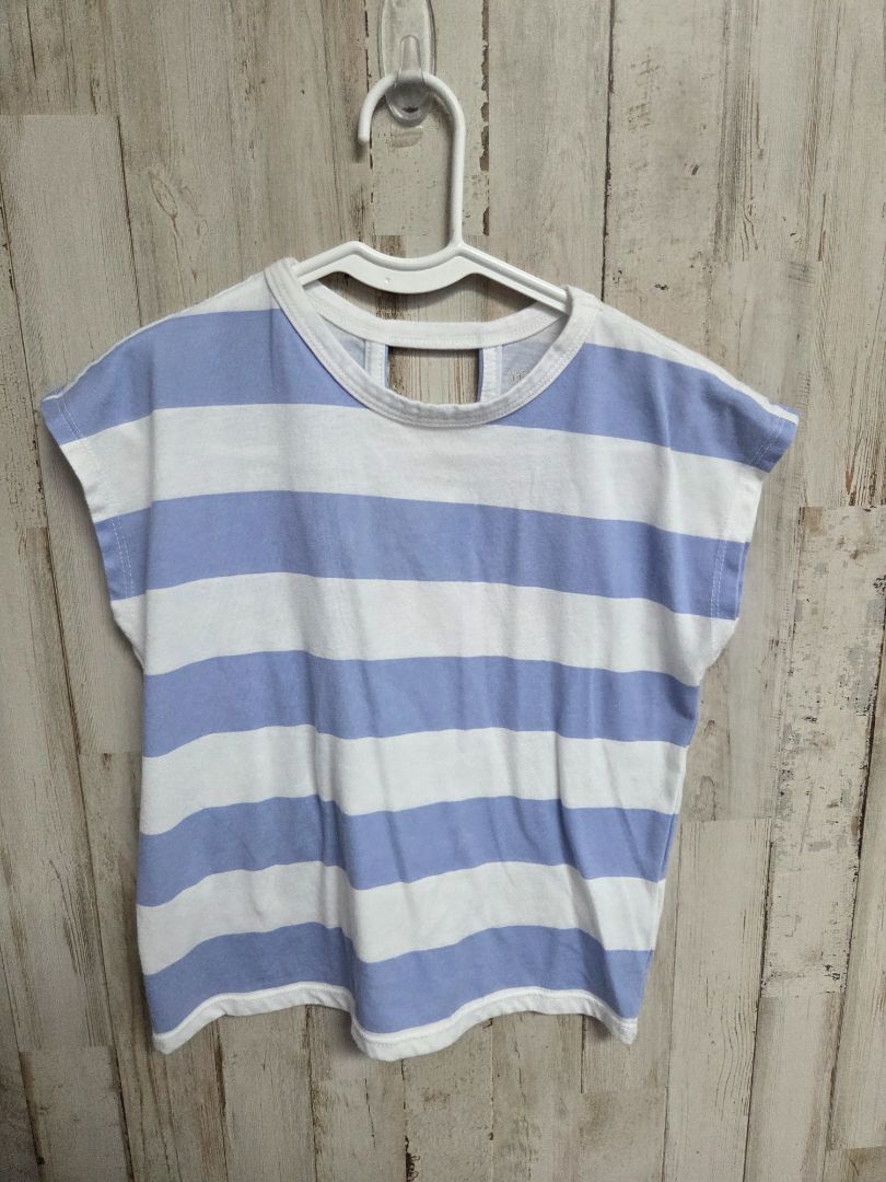 BLUE/WHITE GARANIMALS STRIPED TEE, GIRL 5T