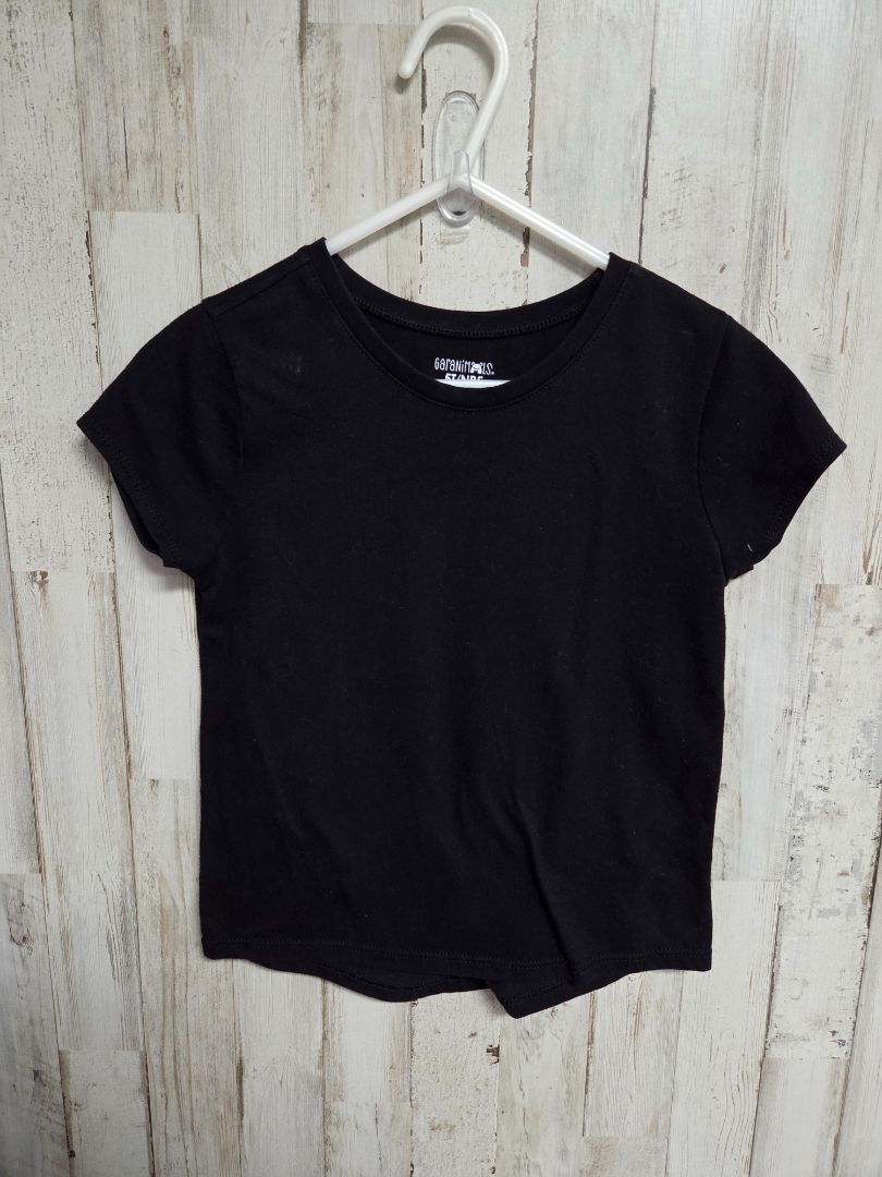 BLACK GARANIMALS BASIC TEE, GIRL 5T