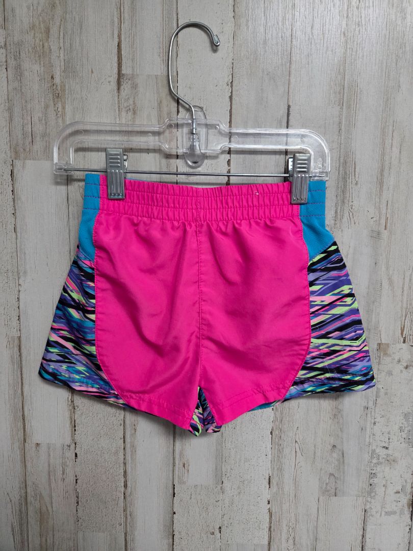PINK/PURPLE SKECHERS ABSTRACT SHORTS, GIRL 5/6