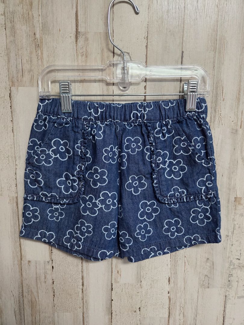 BLUE GARANIMALS FLOWER SHORTS, Girl 5T