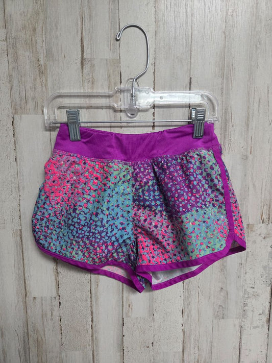 PURPLE/BLUE NIKE PRINT DRIFIT SHORTS, GIRL 6