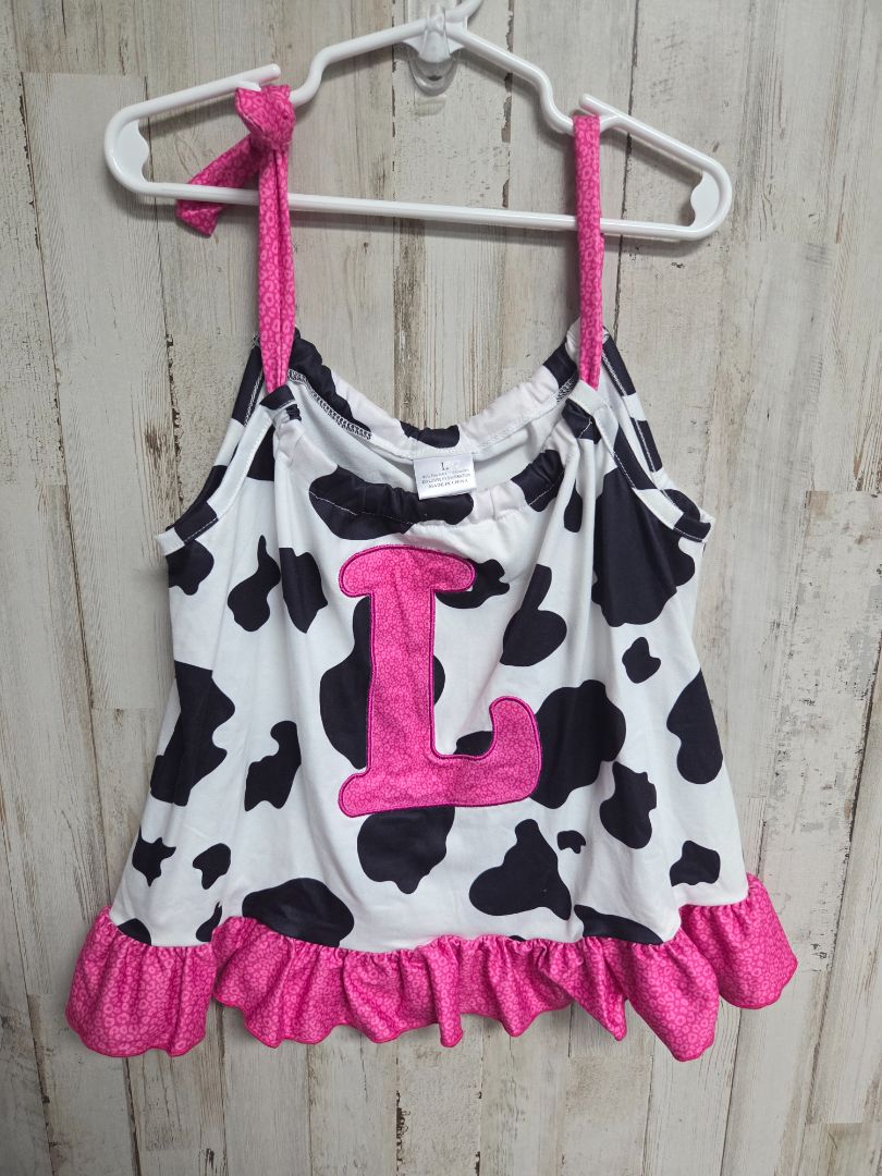BLACK/WHITE BOUTIQUE L COWPRINT TANK, GIRL 5/6