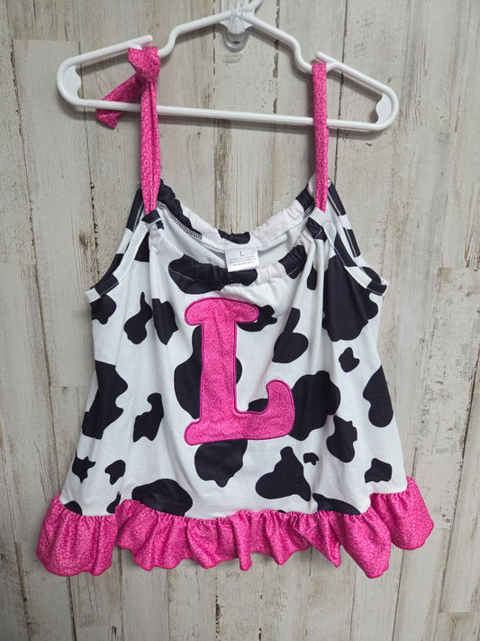 BLACK/WHITE BOUTIQUE L COWPRINT TANK, GIRL 5/6