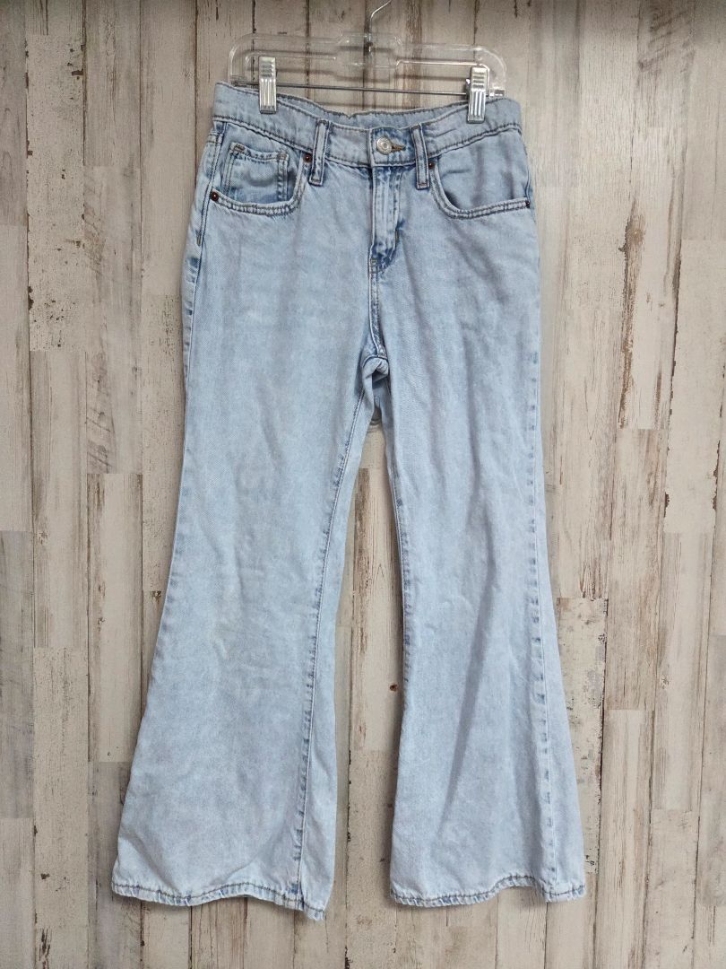 DENIM OLD NAVY HI RISE BAGGY FLARE JEANS, GIRL 10