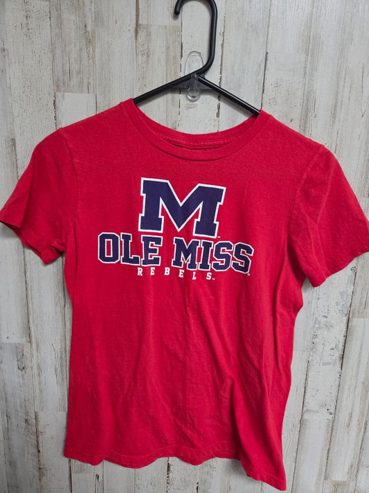 RED NATIONAL COLLEGIAN OLE MISS TEE, GIRL 10/12
