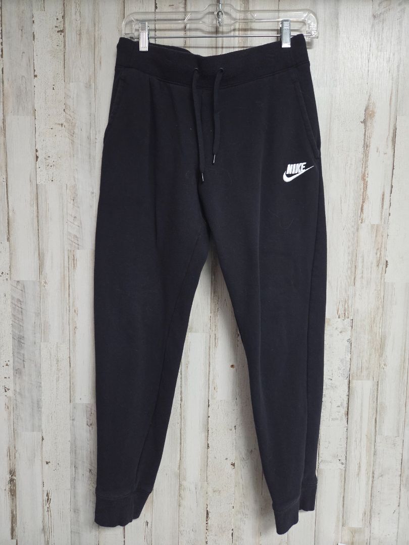BLACK NIKE LOGO JOGGERS, GIRL 14/16