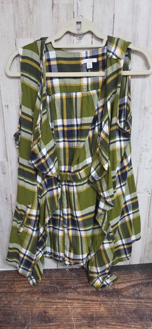 OLIVE CATO SZ18/20 PLAID DRAPEY COVER, LADIES 2X