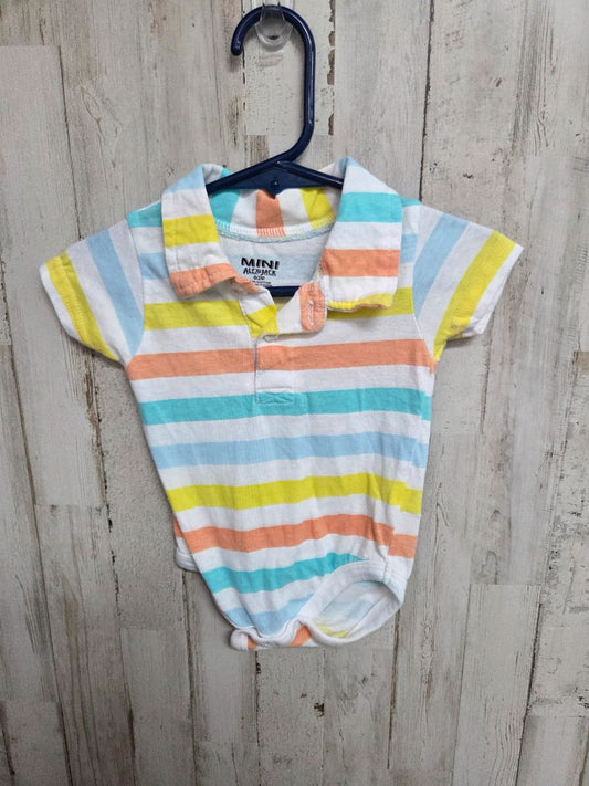 MULTI ALEX & JACK STRIPED ONESIE, BOY 0/3M