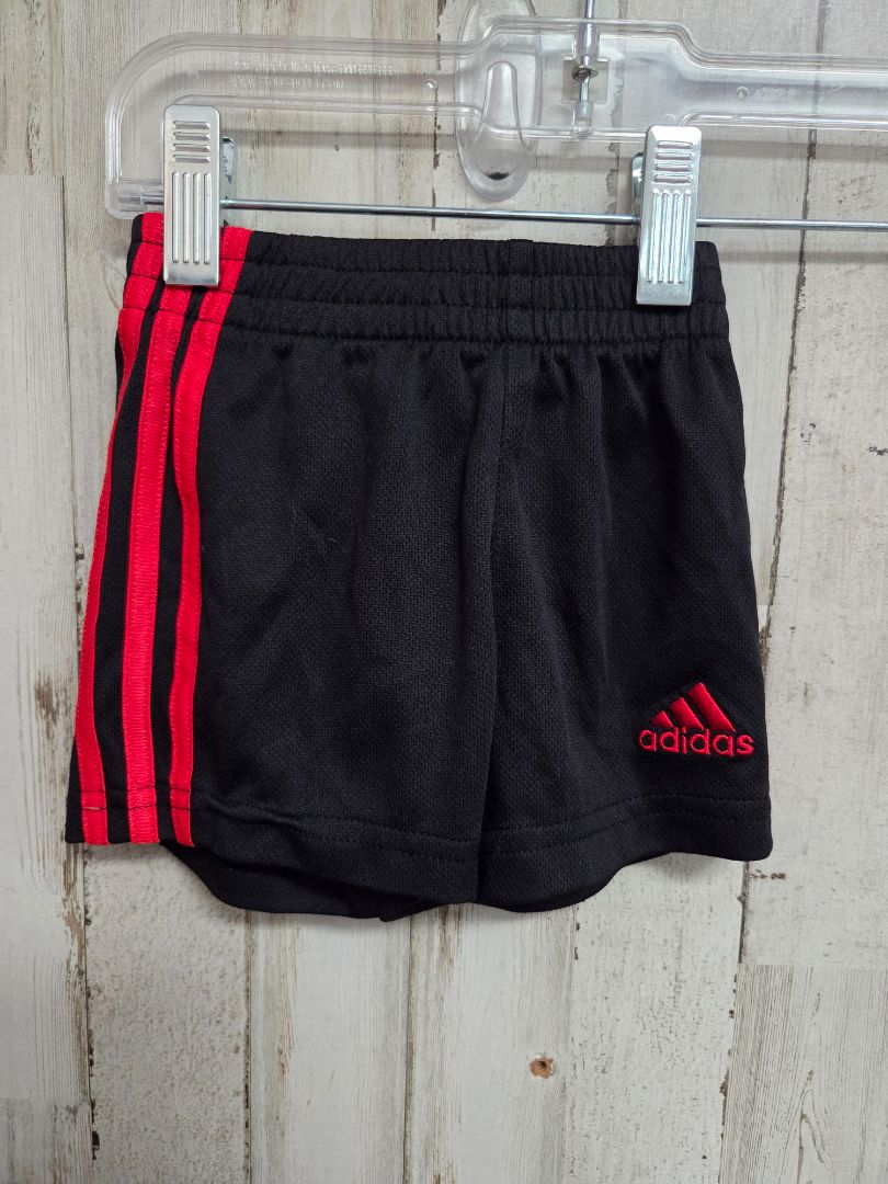 BLACK ADIDAS MESH LOGO SHORTS, BOY 3M
