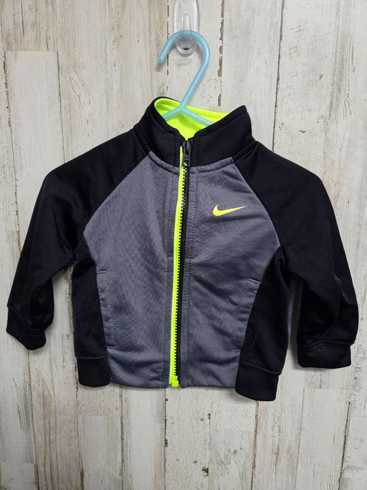 BLACK/GREY NIKE LOGO JACKET, BOY 6M