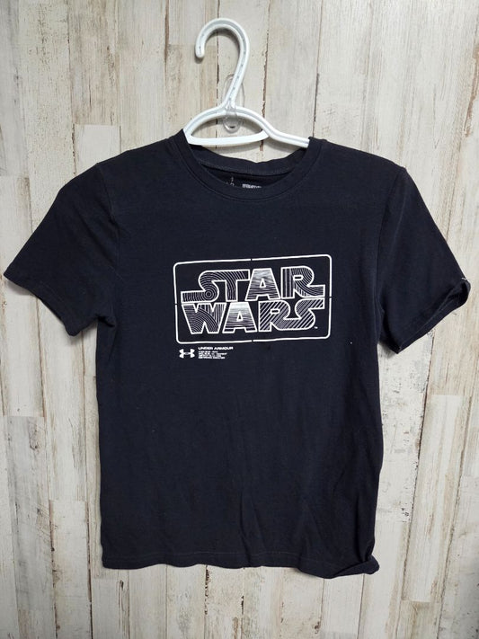 BLACK UNDER ARMOUR STAR WARS TEE, BOY 7/8