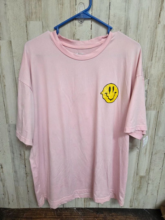 PINK SHEIN BE HAPPY TEE, LADIES S