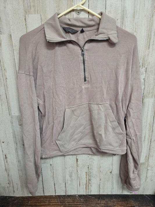 GREY DANSKIN 1/4 ZIP PULLOVER, LADIES M